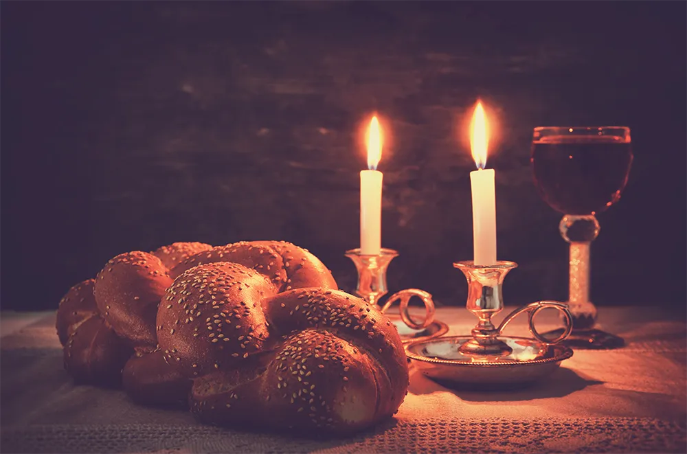 bread and candles